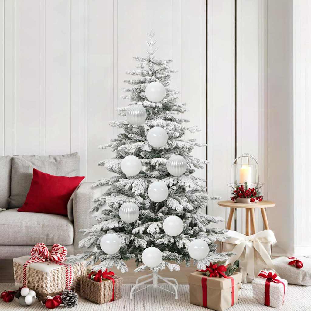 Christmas Bauble Set 9 pcs White