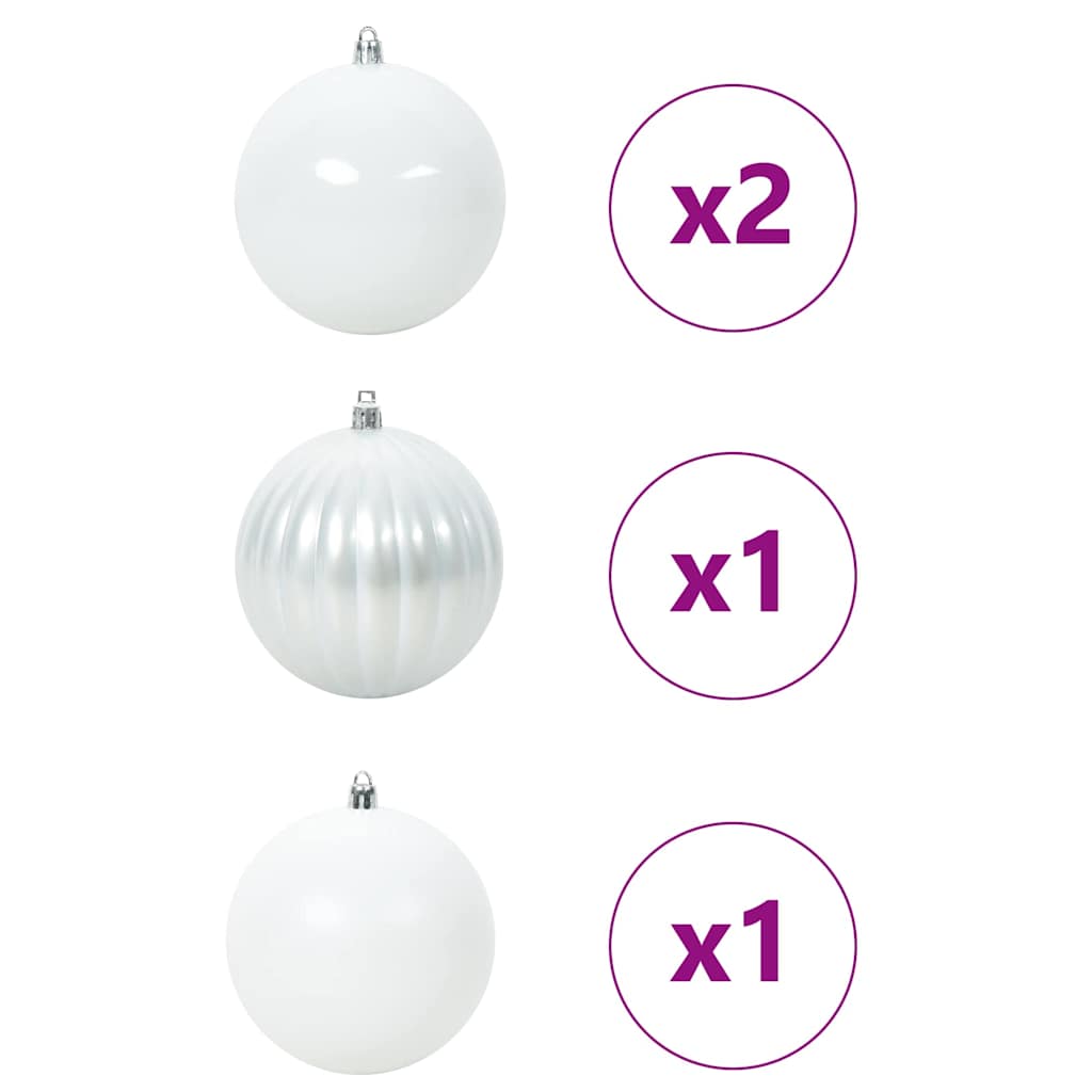 Christmas Bauble Set 4 pcs White