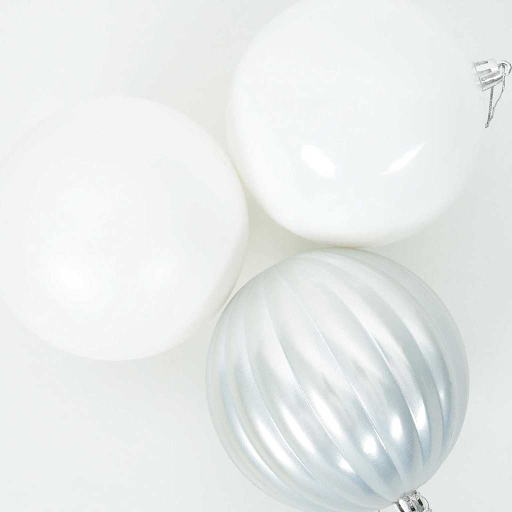 Christmas Bauble Set 3 pcs White