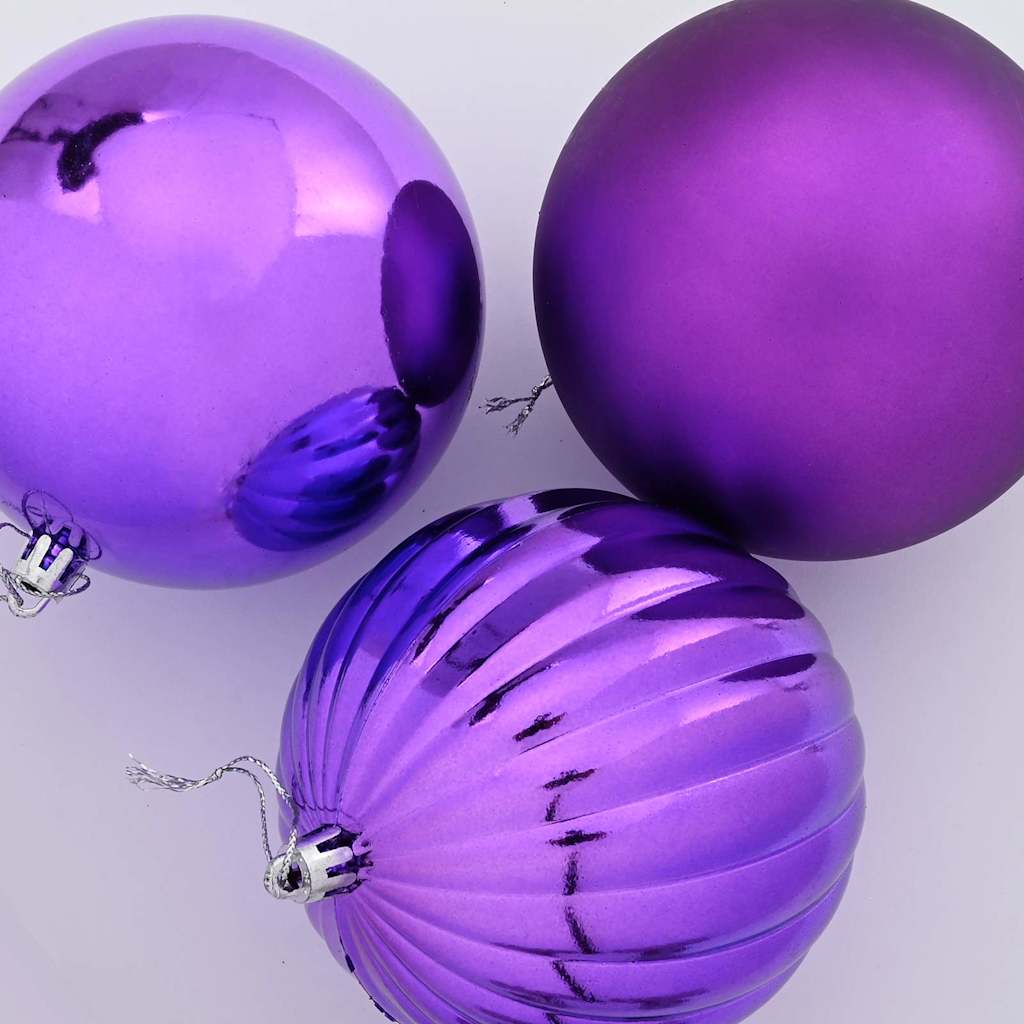 Christmas Bauble Set 4 pcs Lilac