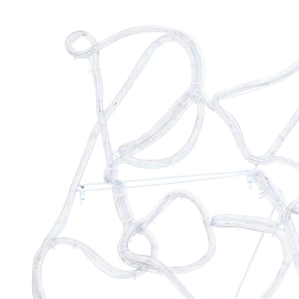 LED Christmas Decoration Multicolour 69 x 79 cm PVC