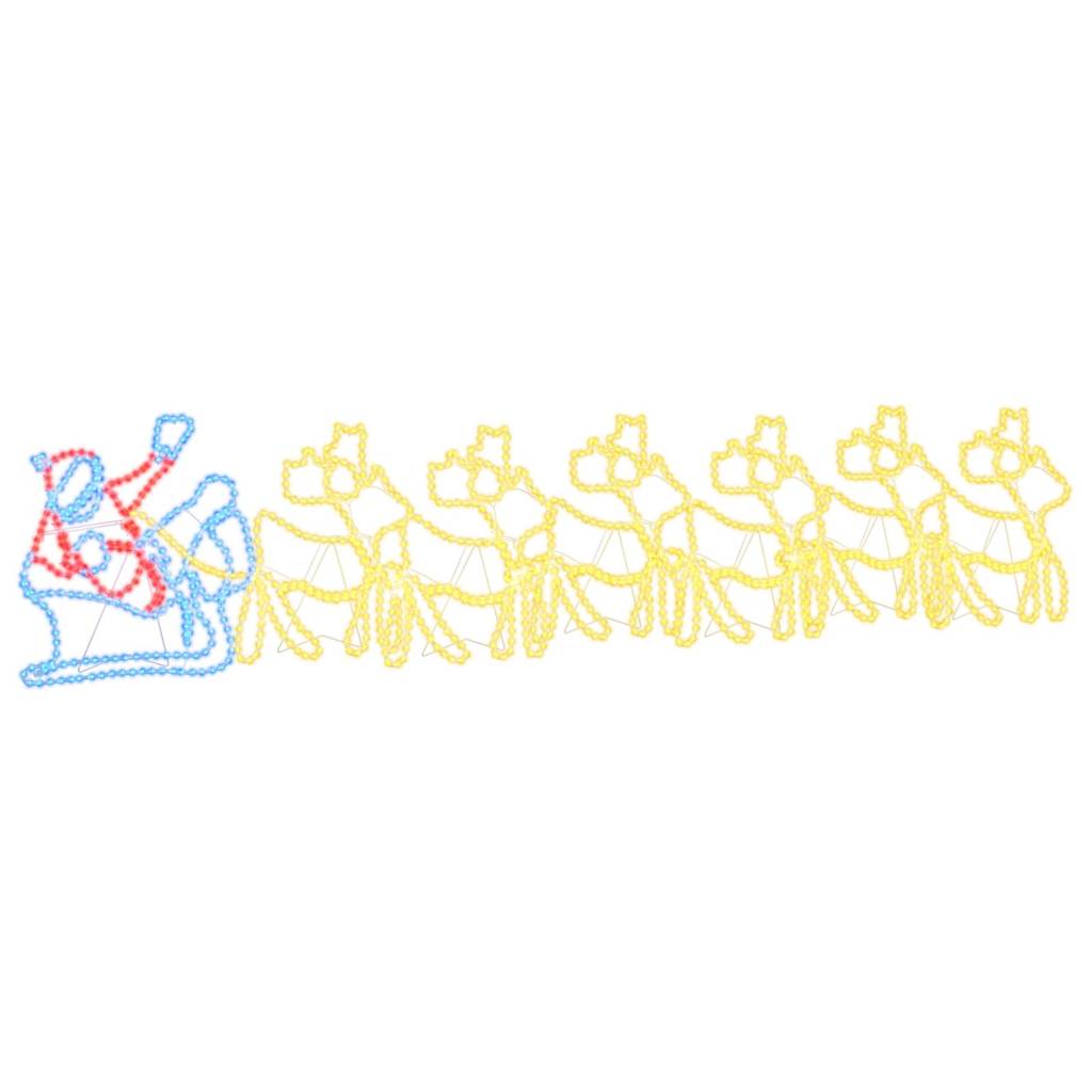 LED Christmas Decoration Multicolour 69 x 79 cm PVC