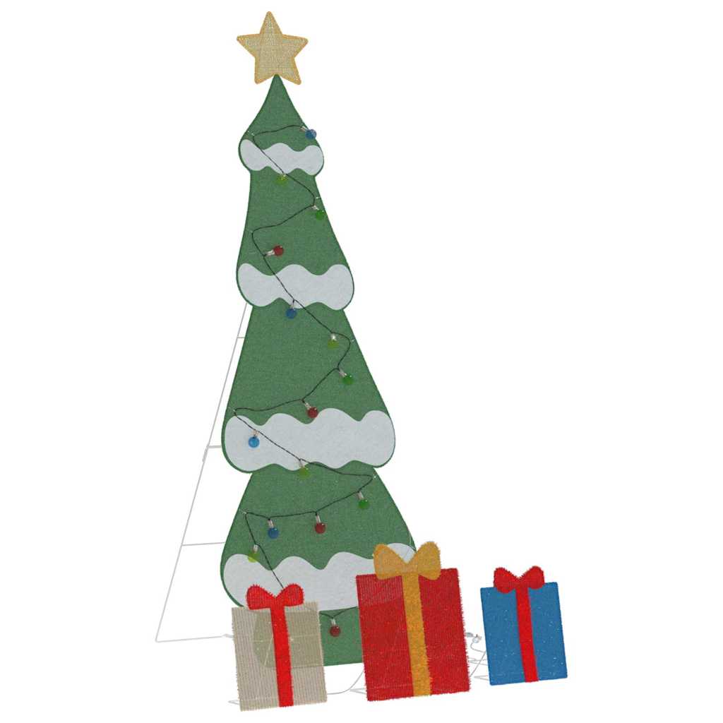 Lighted Christmas Tree with 3 Gift Boxes 2D Warm White 150 cm