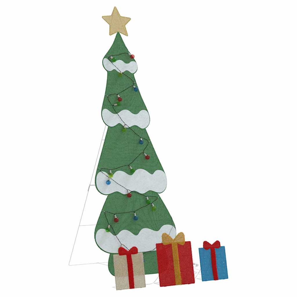 Lighted Christmas Tree with 3 Gift Boxes 2D Warm White 180 cm