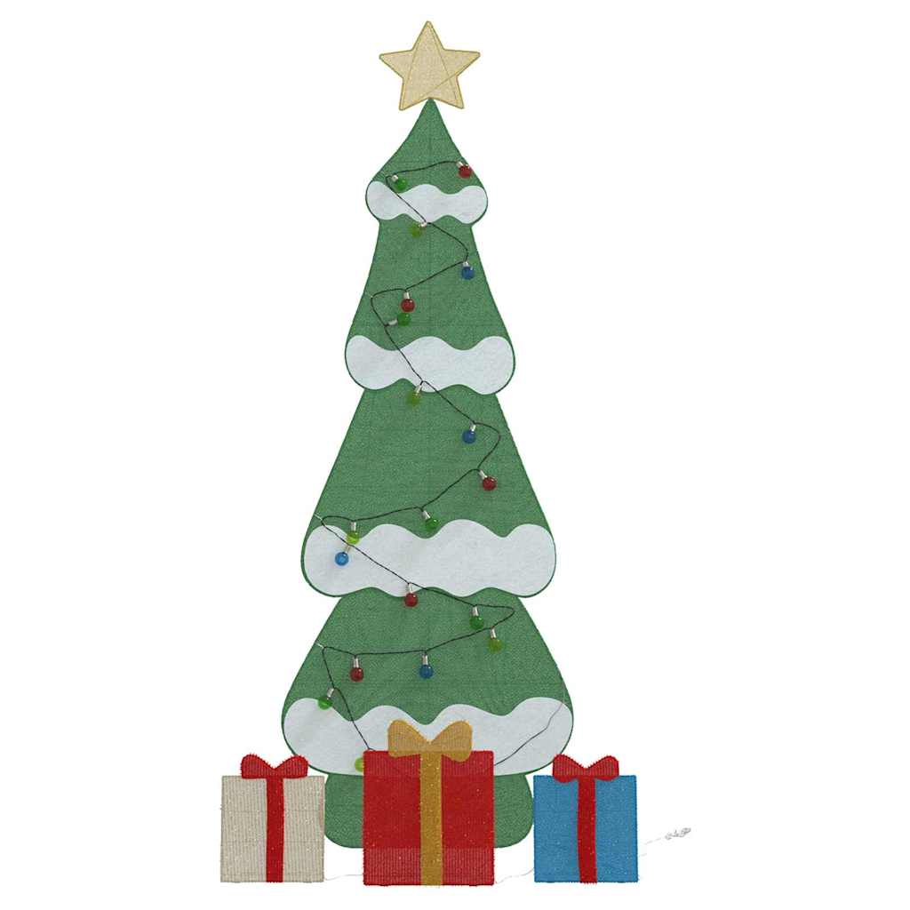 Lighted Christmas Tree with 3 Gift Boxes 2D Warm White 180 cm