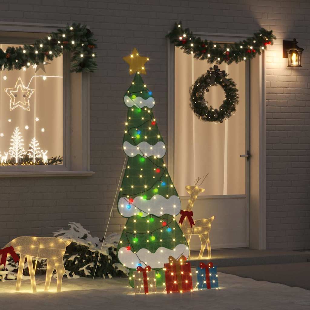 Lighted Christmas Tree with 3 Gift Boxes 2D Warm White 210 cm