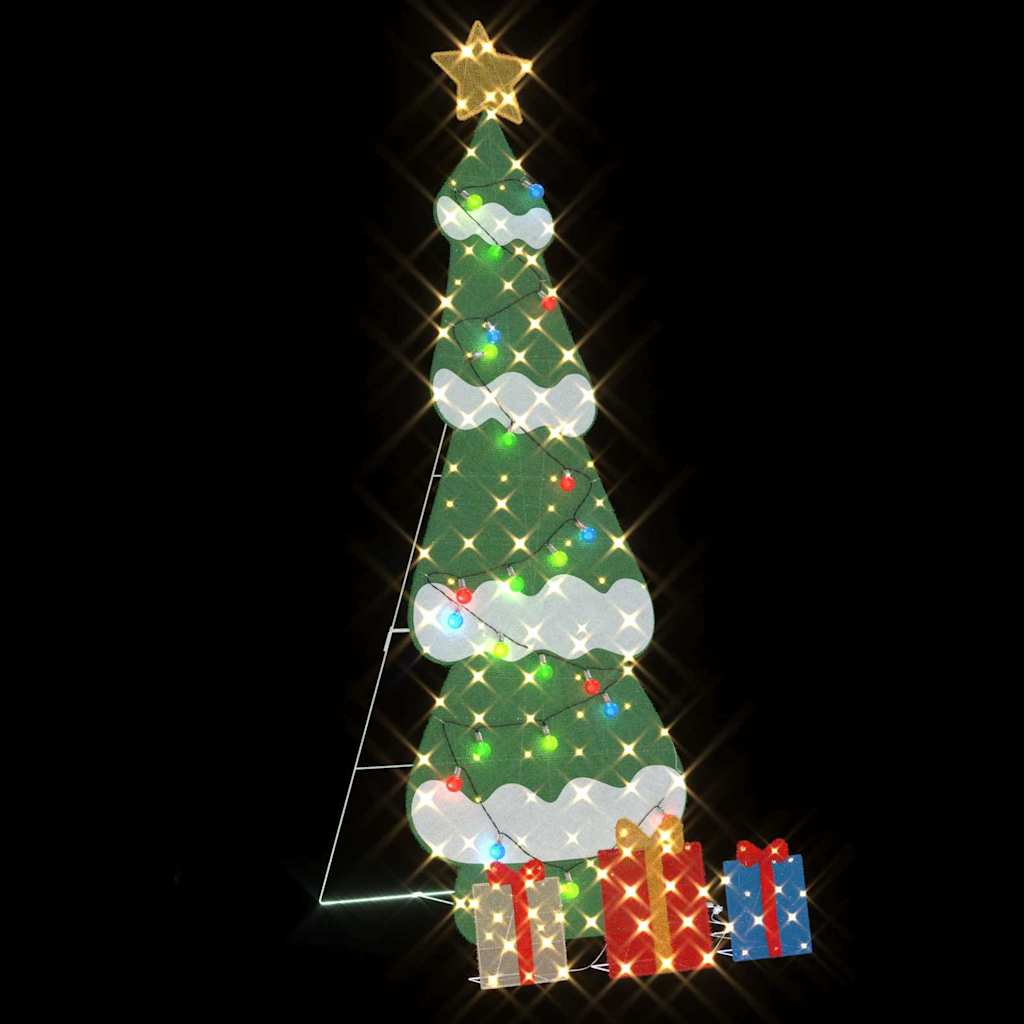 Lighted Christmas Tree with 3 Gift Boxes 2D Warm White 210 cm