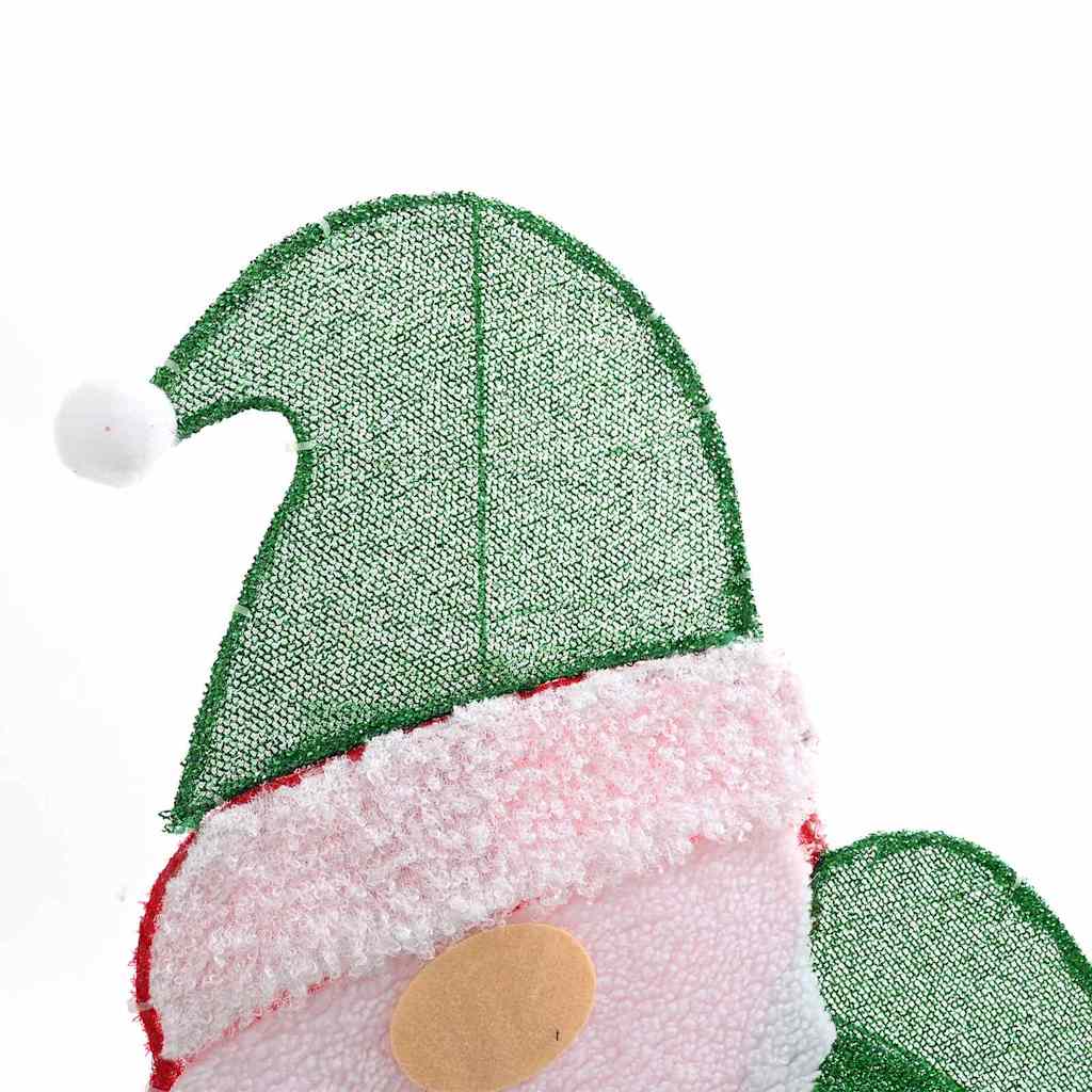 Lighted Santa Claus Warm White 62 x 70 cm Tinsel Fabric