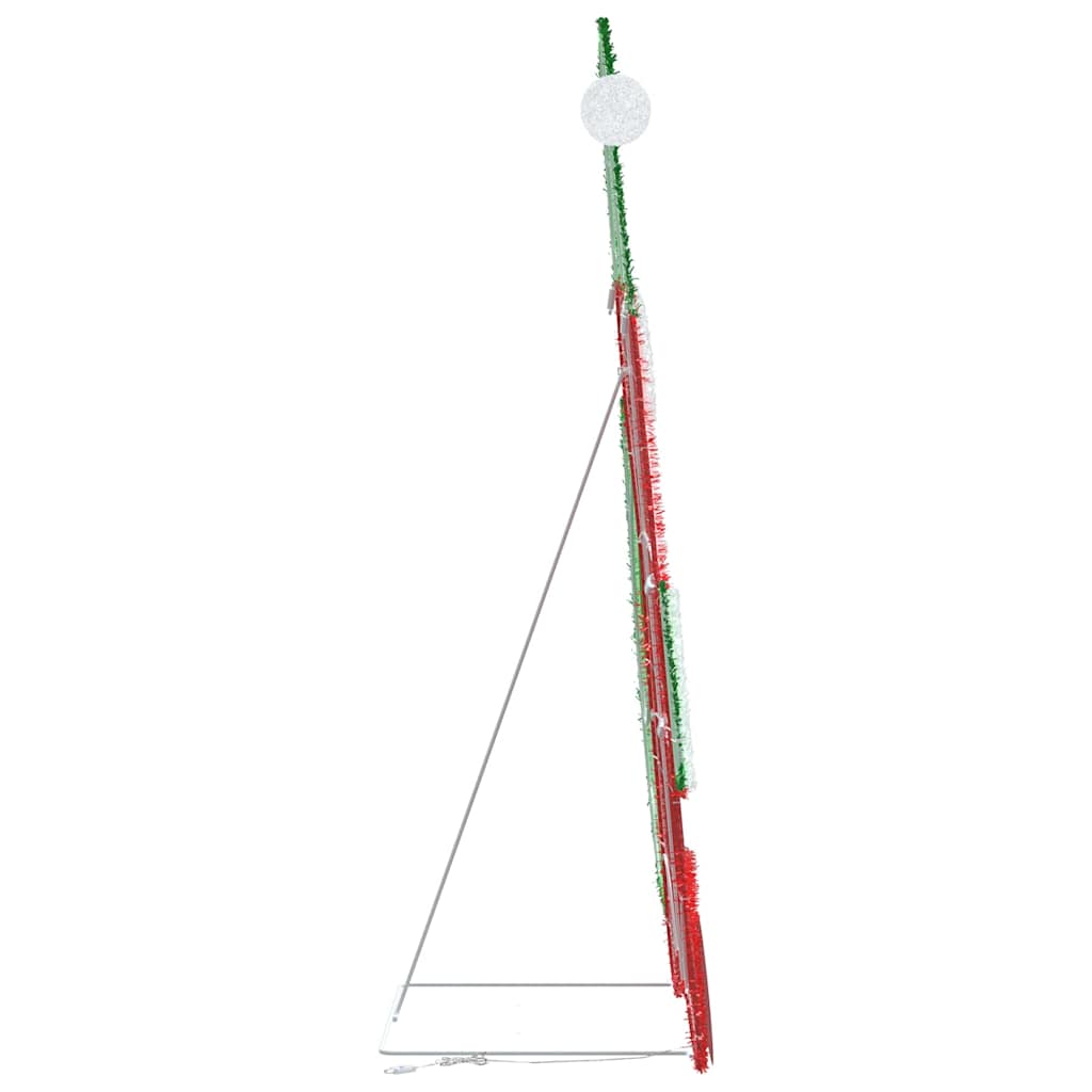 Lighted Santa Claus Warm White 62 x 70 cm Tinsel Fabric