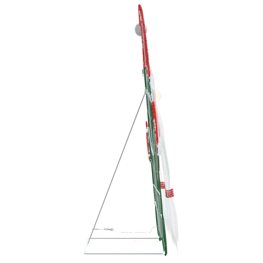 Lighted Gnome with 60 LEDs Warm White 71 x 64 cm Tinsel Fabric