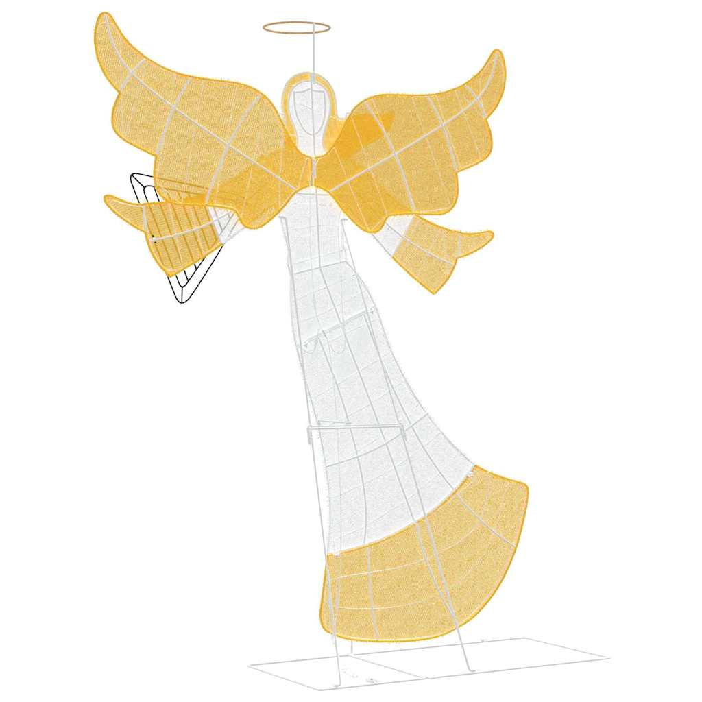 Lighted Angle Warm White 116 x 29 x 158.5 cm Polyester