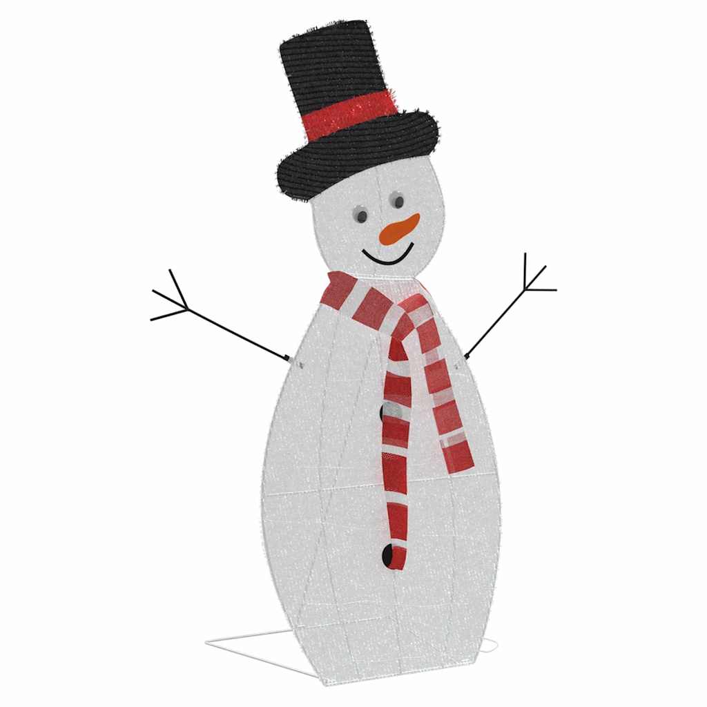 Lighted Snowman Family 3 pcs Warm White Polyester