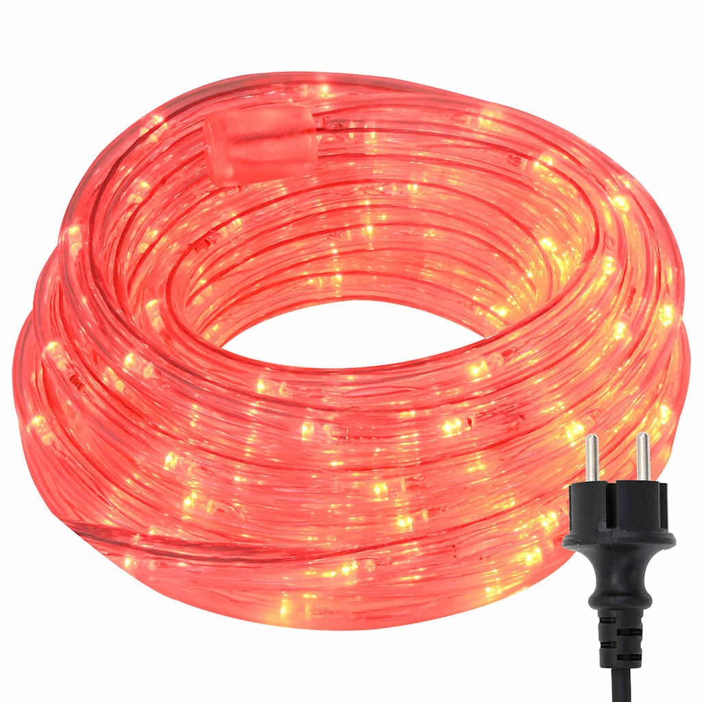 Rope Light with 2400 LEDs Red 100 m PVC