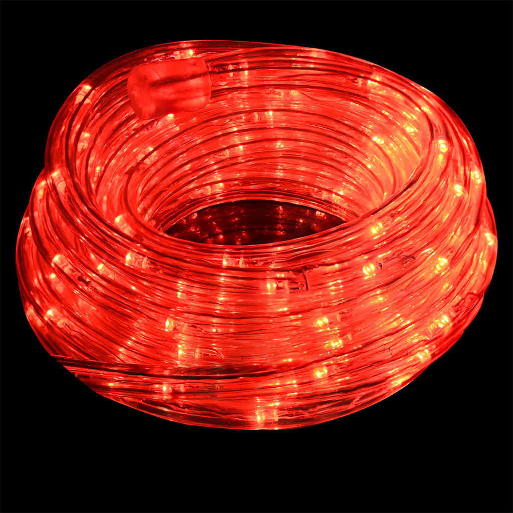 Rope Light with 2400 LEDs Red 100 m PVC