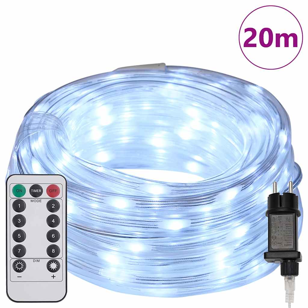 Rope Light with 480 LEDs Cold White 20 m PVC