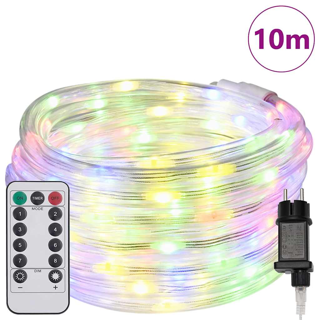 Rope Light with 240 LEDs Multicolour 10 m PVC
