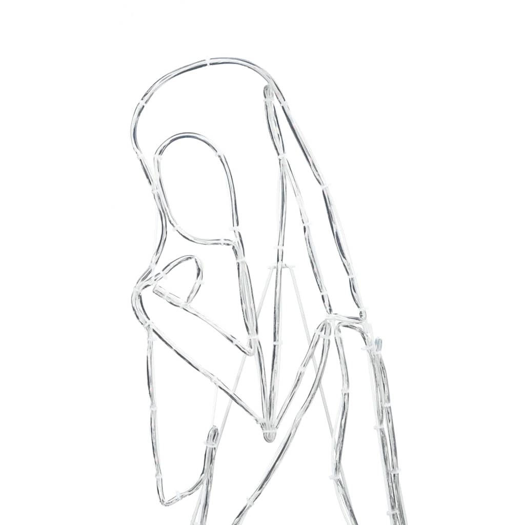 Lighted Nativity Scene Multicolour 112 x 72 cm PVC