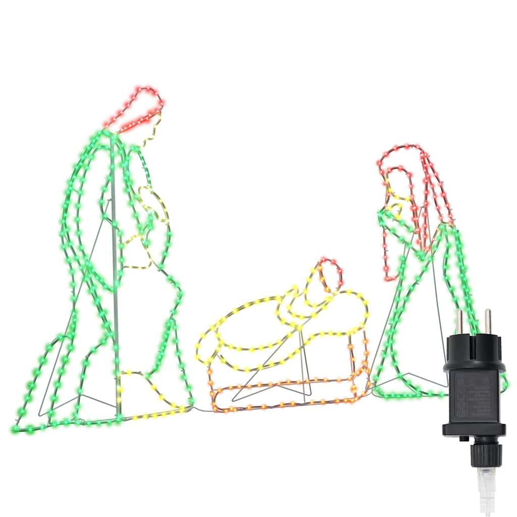 Lighted Nativity Scene Multicolour 112 x 72 cm PVC