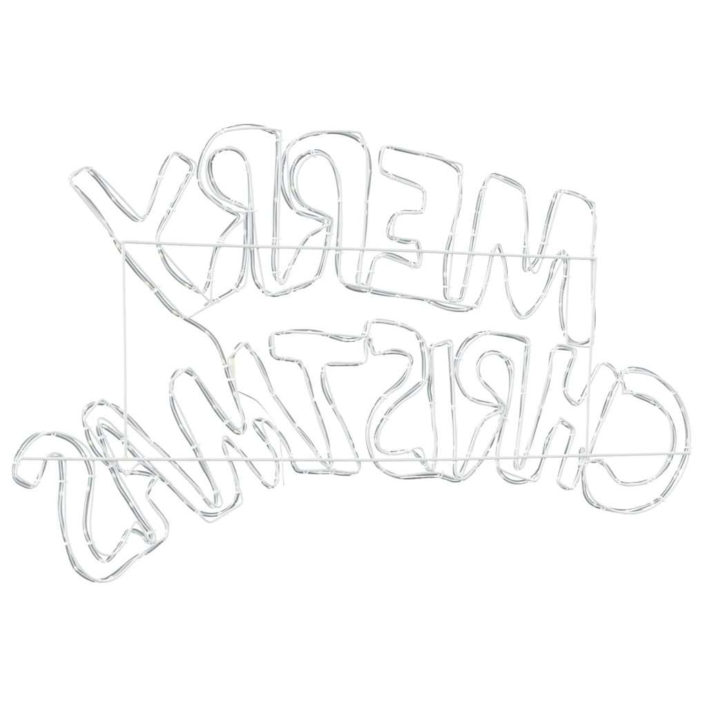 Christmas Sign with 240 LEDs Multicolour 100 x 50 cm PVC