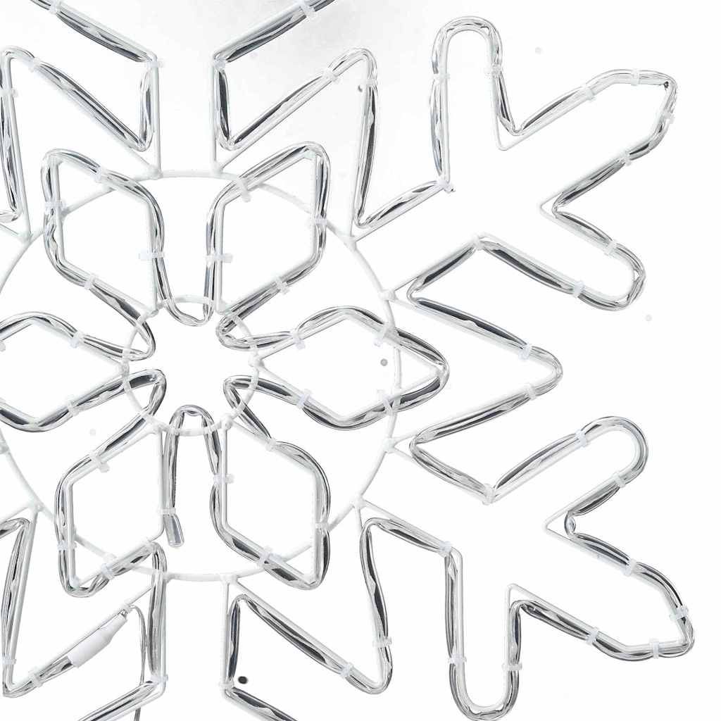 Christmas Snowflake with 156 LEDs Blue 55.5 x 55.5 x 0.75cm PVC