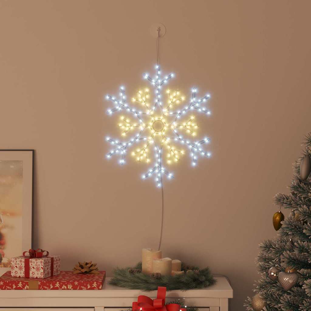 Christmas Snowflake Warm White 56 x 49 x 0.7 cm PVC