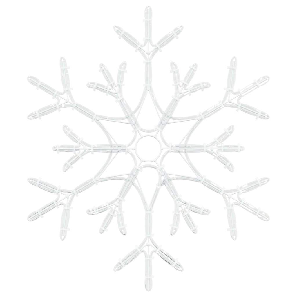 Christmas Snowflake Warm White 56 x 49 x 0.7 cm PVC