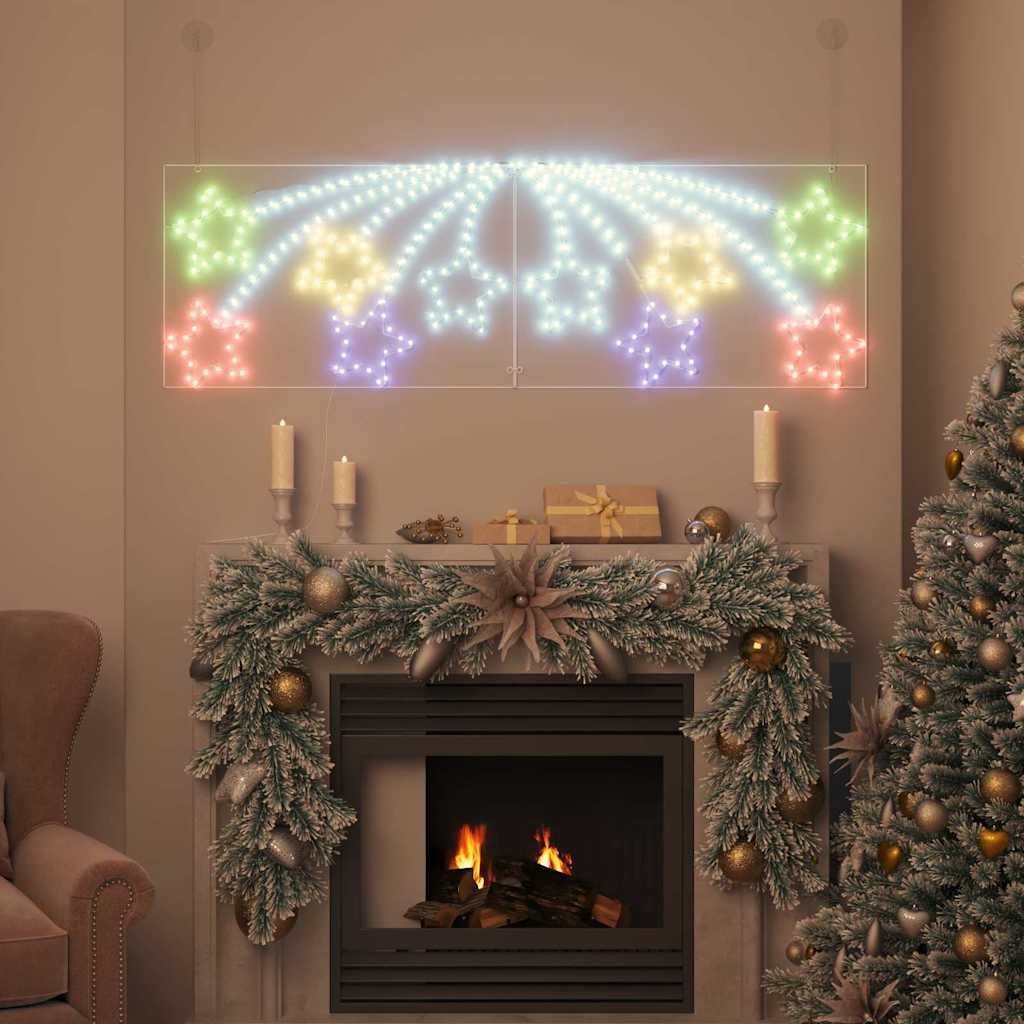 Christmas Star with 432 LEDs Multicolour 180 x 57 cm PVC
