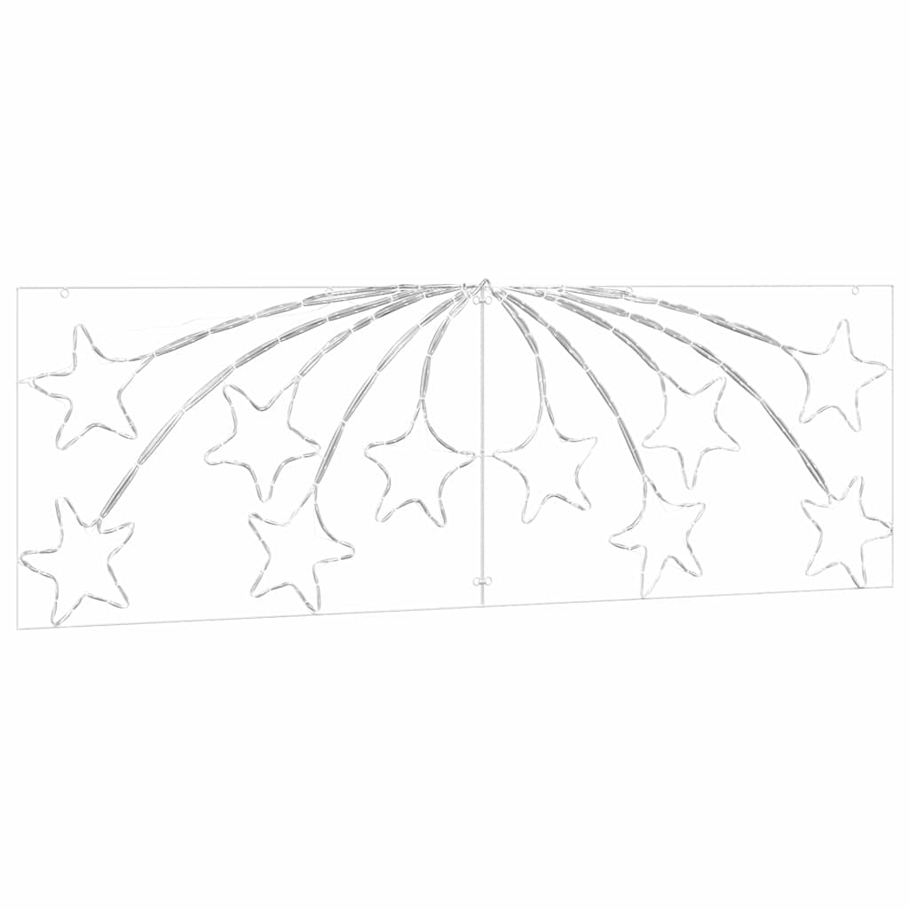 Christmas Star with 432 LEDs Multicolour 180 x 57 cm PVC