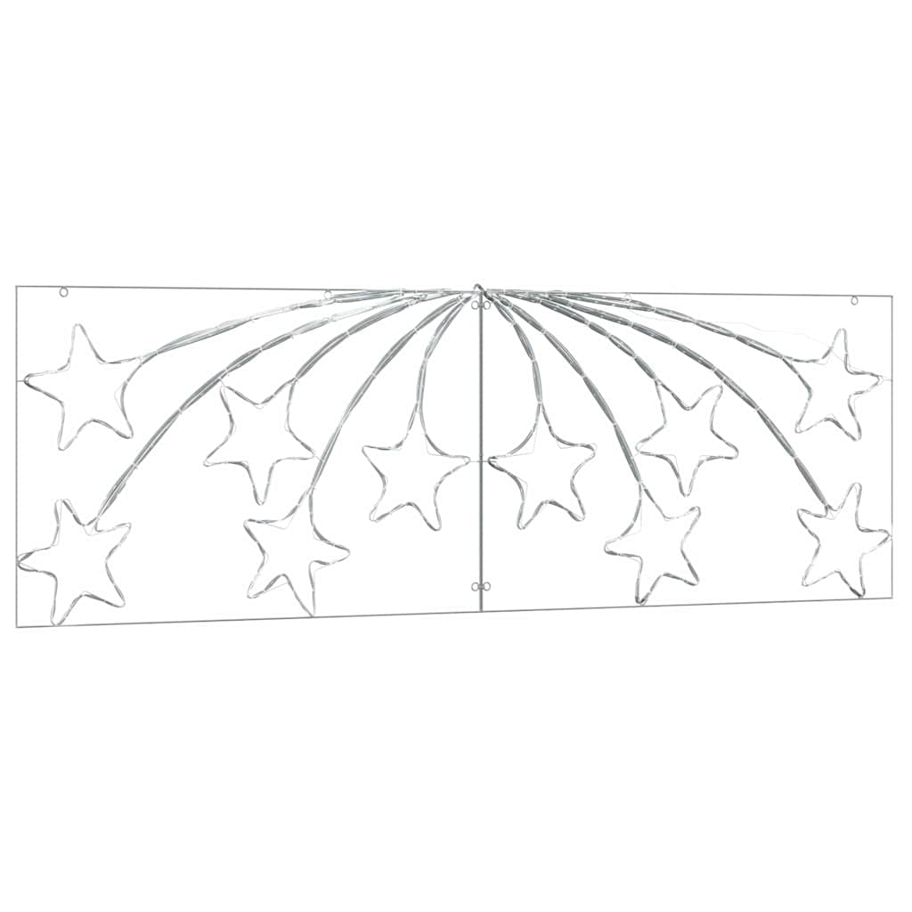 Christmas Star with 432 LEDs Multicolour 180 x 57 cm PVC