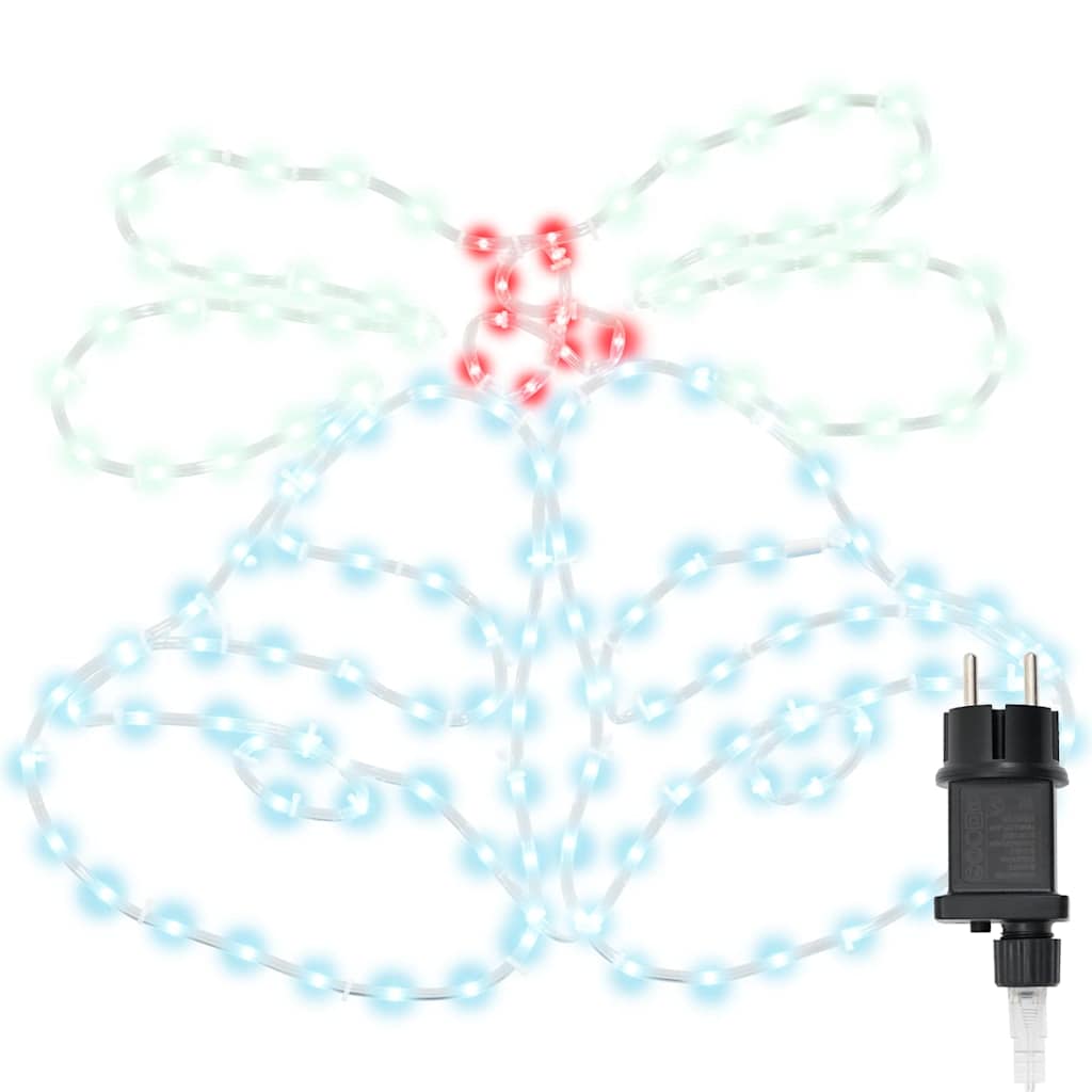 Christmas Bell with 144 LEDs Multicolour 56 x 46 cm PVC