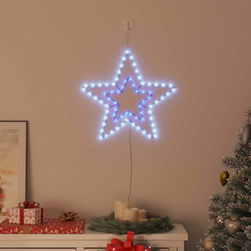 Christmas Star with 72 LEDs Cold White 51.5 x 50 x 0.65 cm Iron