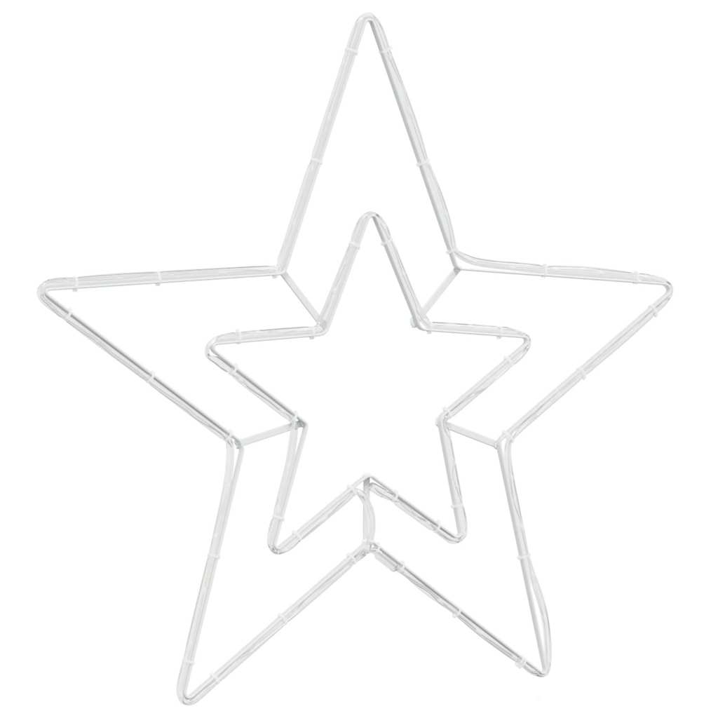 Christmas Star with 72 LEDs Cold White 51.5 x 50 x 0.65 cm Iron