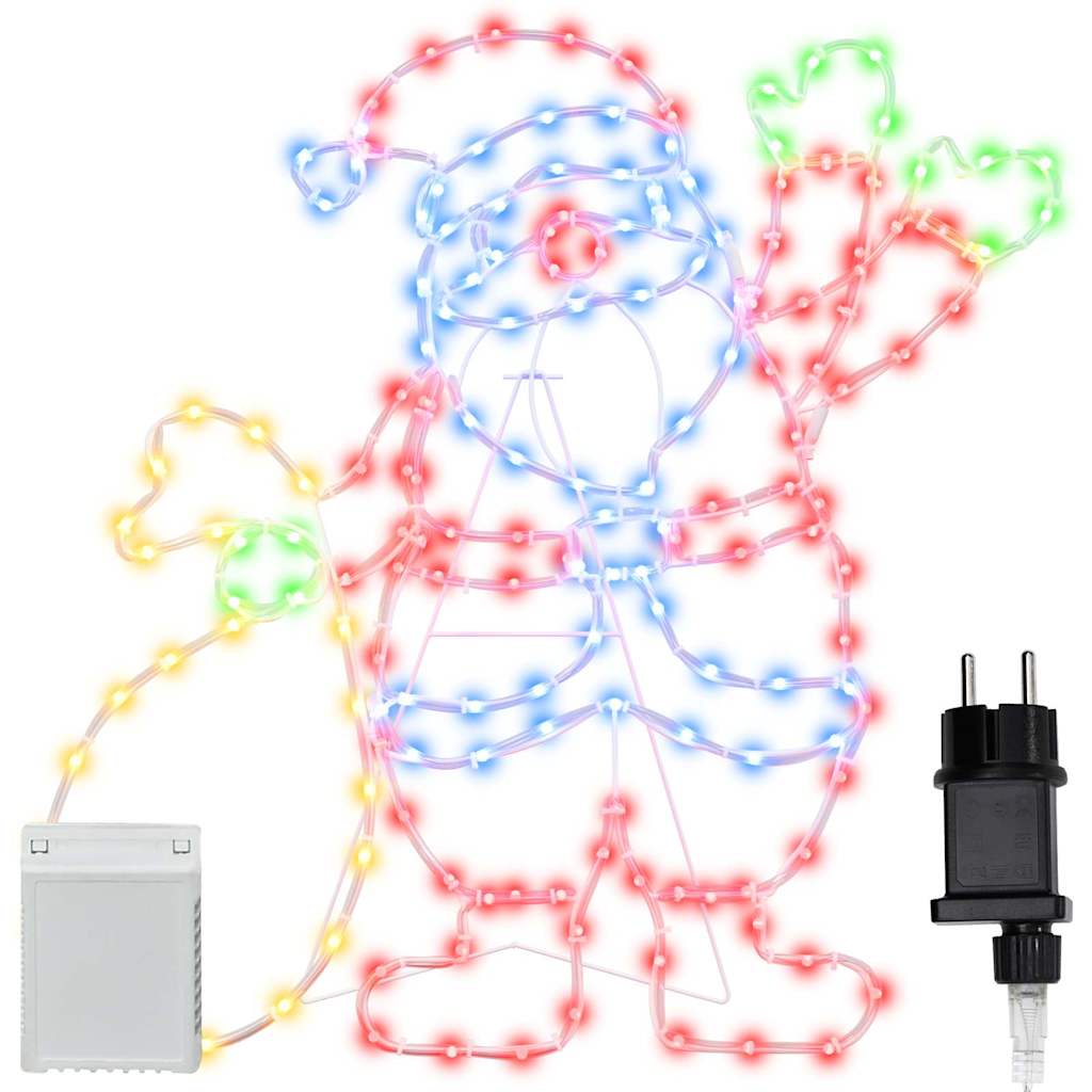 Santa Claus Light Multicolour 58.5 x 60 x 1.3 cm Iron