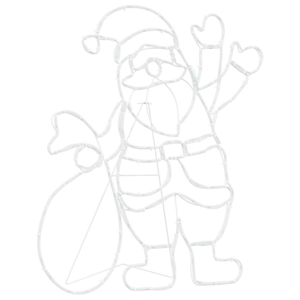 Santa Claus Light Multicolour 58.5 x 60 x 1.3 cm Iron