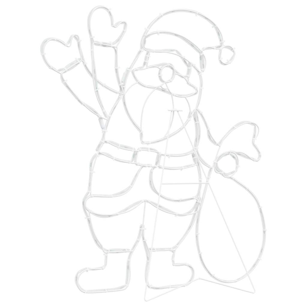 Santa Claus Light Multicolour 58.5 x 60 x 1.3 cm Iron