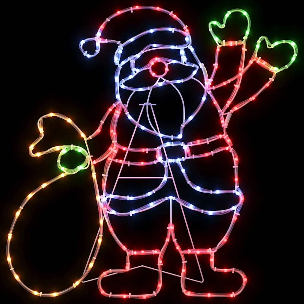 Santa Claus Light Multicolour 58.5 x 60 x 1.3 cm Iron