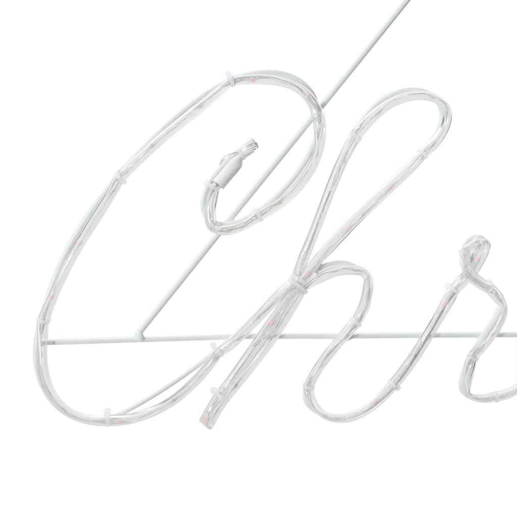 Christmas Sign with 216 LEDs Red 99 x 55 x 13 cm Iron