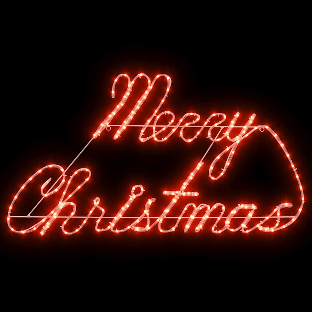 Christmas Sign with 216 LEDs Red 99 x 55 x 13 cm Iron