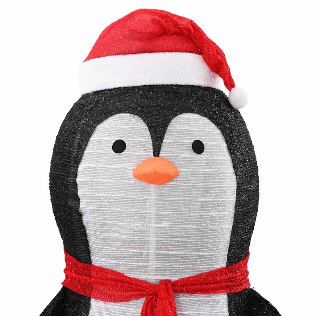 Snow Penguin Figure Warm White 78 x 88 x 180 cm Fabric