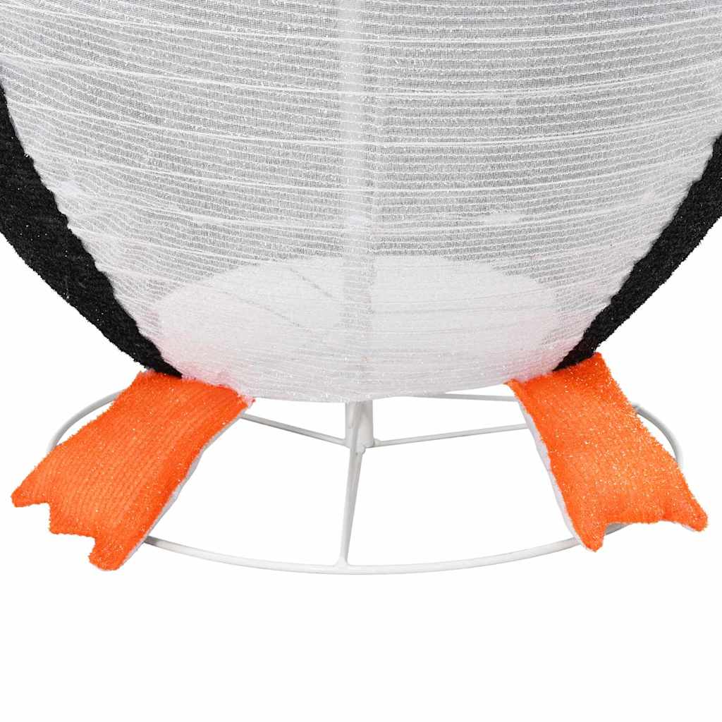 Snow Penguin Figure Warm White 78 x 88 x 180 cm Fabric