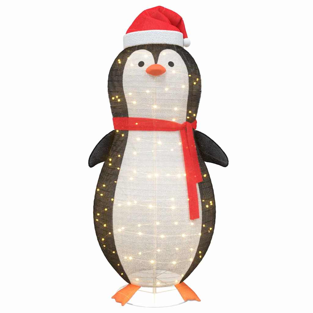 Snow Penguin Figure Warm White 78 x 88 x 180 cm Fabric