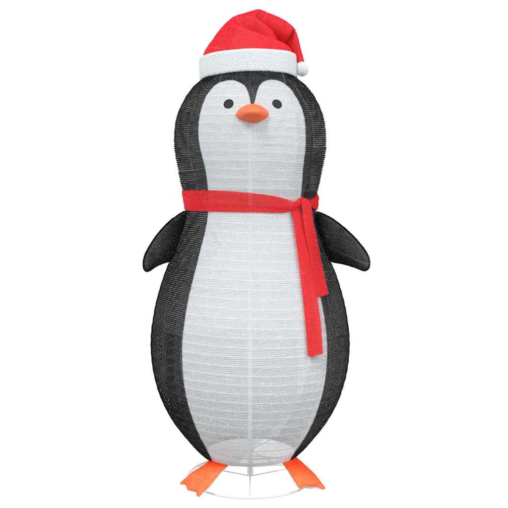 Snow Penguin Figure Warm White 78 x 88 x 180 cm Fabric