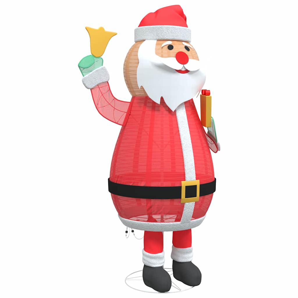 Christmas Santa Claus Warm White 100 x 180 cm Fabric