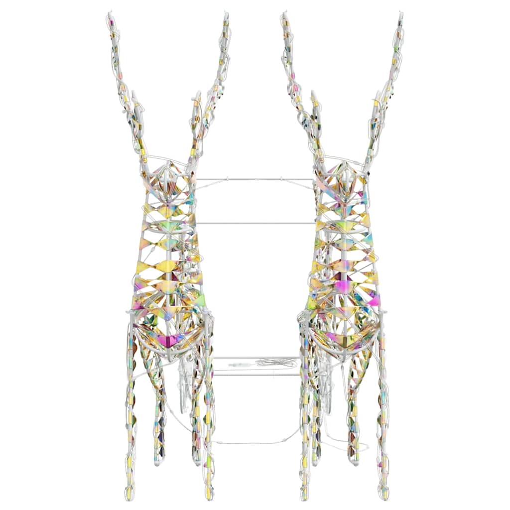 Reindeer Pull Sleigh Warm White 30 x 12 x 54.5 cm PET