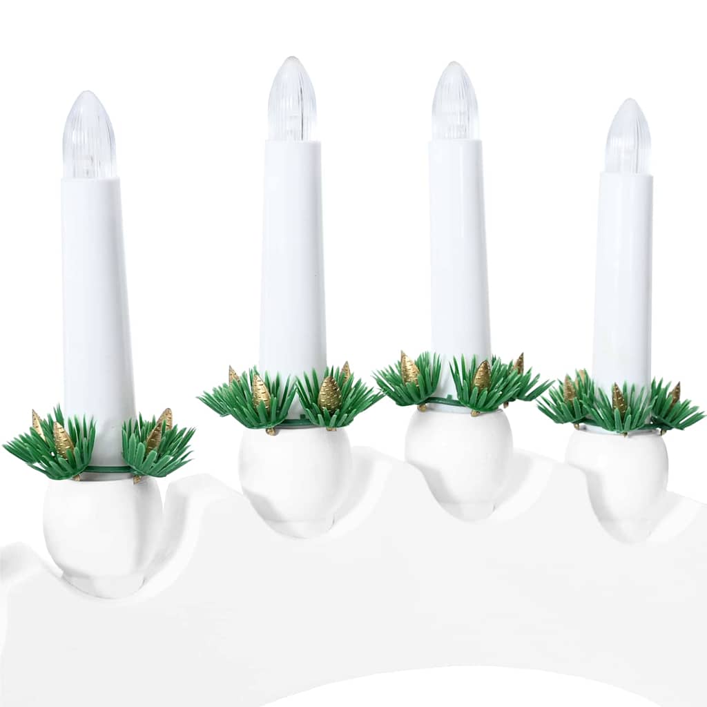 Christmas Candle Arch with 10 LED Candles 3 pcs White