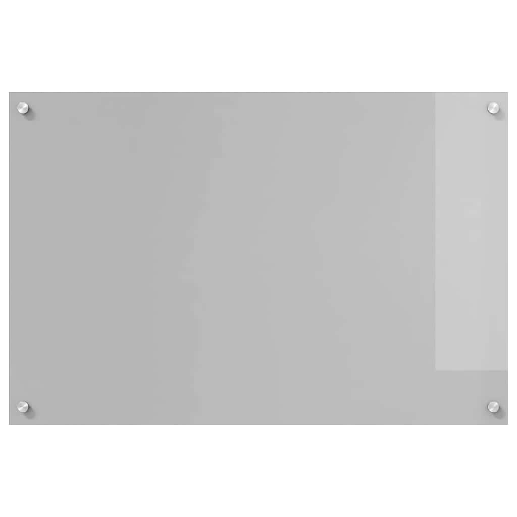 Kitchen Backsplash 2 pcs Light Grey 90 x 60 cm Tempered Glass