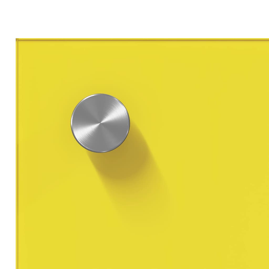 Kitchen Backsplash 2 pcs Yellow 90 x 50 cm Tempered Glass