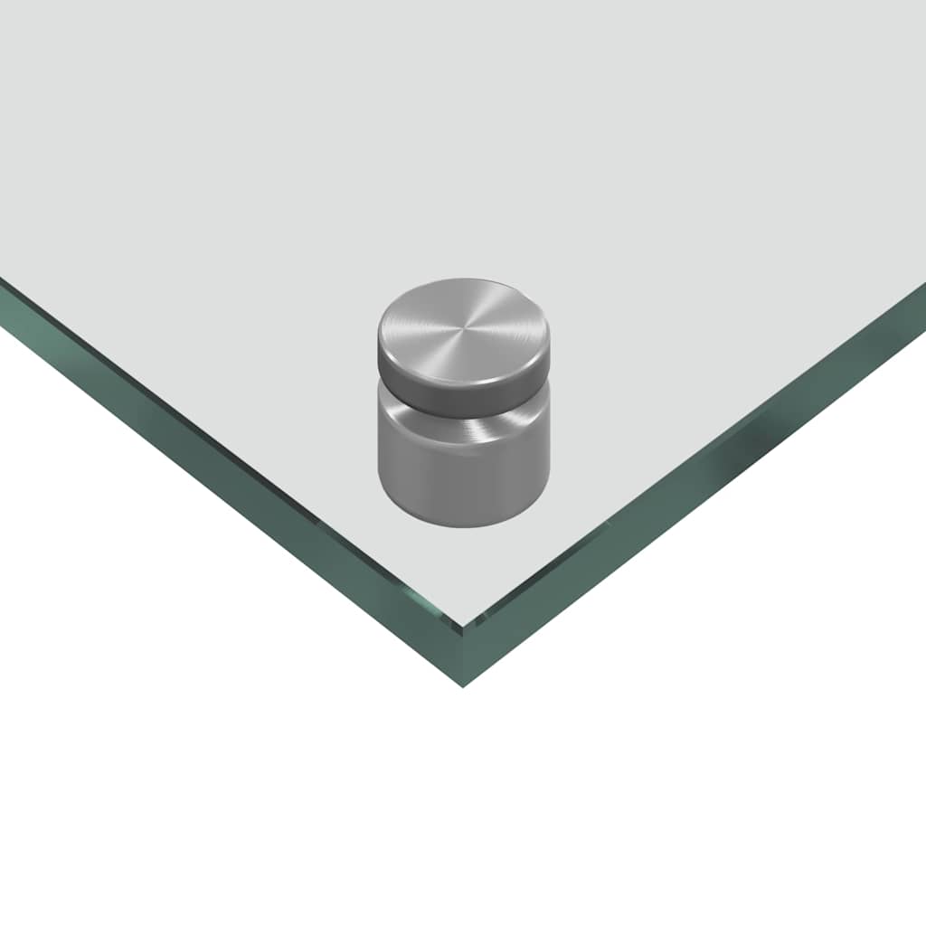 Kitchen Backsplash 2 pcs Transparent 110 x 50 cm Tempered Glass