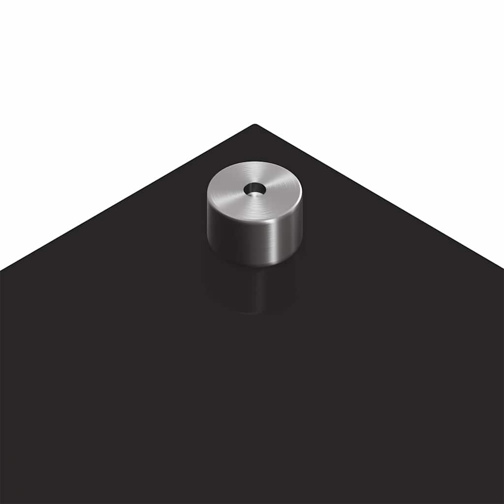 Kitchen Backsplash 2 pcs Black 110 x 60 cm Tempered Glass