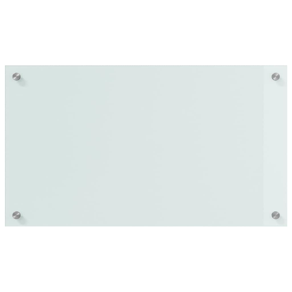 Kitchen Backsplash 2 pcs White 70 x 40 cm Tempered Glass